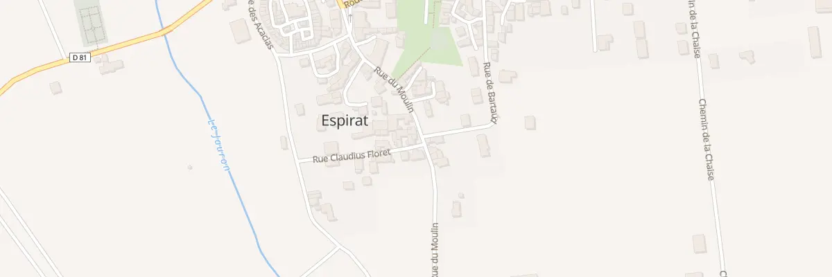 Plan du 2 Rue Claudius Floret à Espirat
