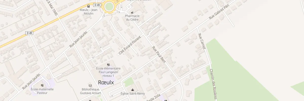 Plan du 15 Rue Paul Bert à Rœulx