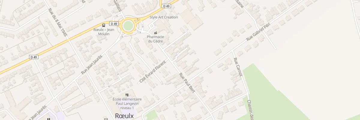 Plan du 36 Rue Paul Bert à Rœulx
