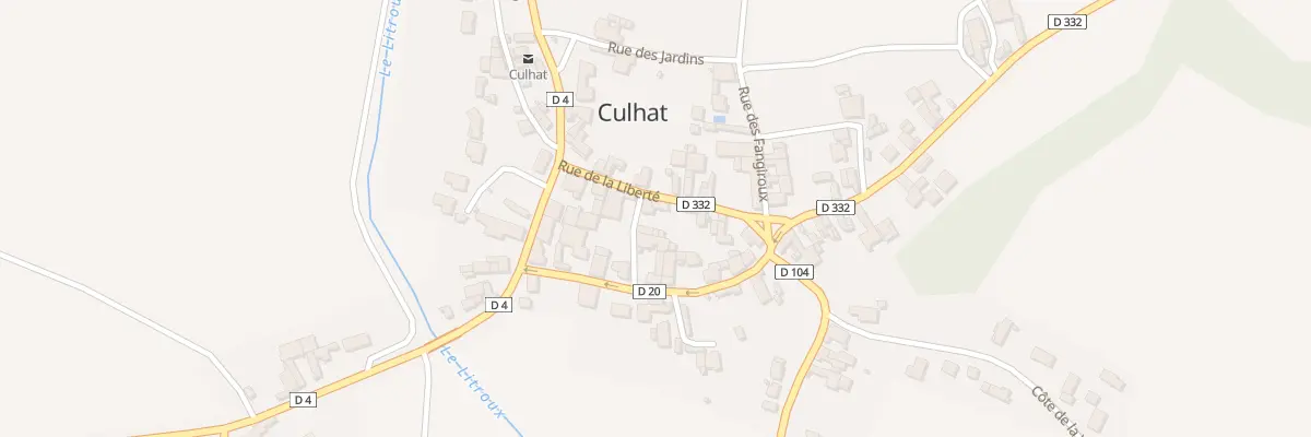 Plan du 1 Rue des Lilas à Culhat
