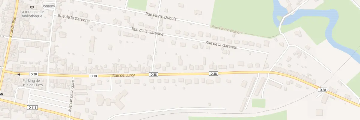 Plan du 85A Rue de Lurcy à Prémery