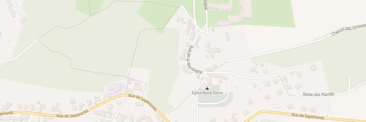 Plan du 27 Rue de la Montagne à Bernoy-le-Château