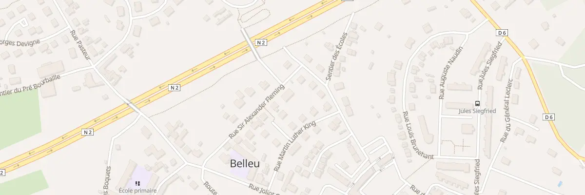 Plan du 8 Rue Sir Alexander Fleming à Belleu