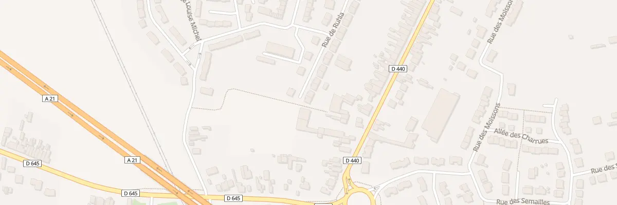 Plan du 35 Rue de Ruhla Ruhlaer Strasse à Escaudain