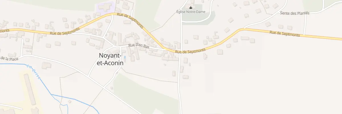 Plan du 9005 Rue de Septmonts à Bernoy-le-Château