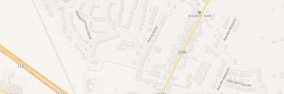 Plan du 18 Rue de Ruhla Ruhlaer Strasse à Escaudain