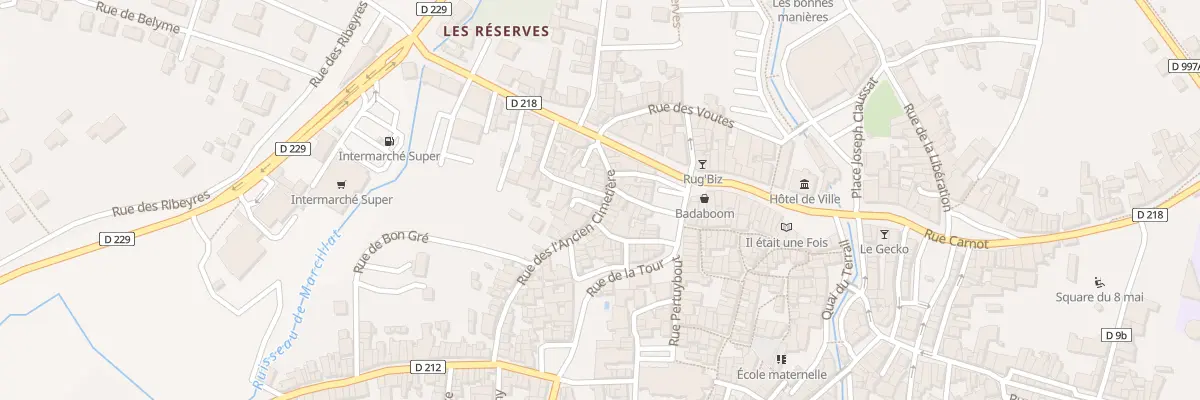 Plan du 14 Rue de l’Ancien Cimetière à Billom