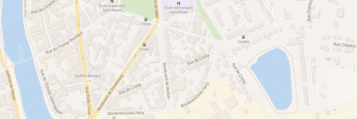 Plan du 9 Rue de Croisy à Soissons