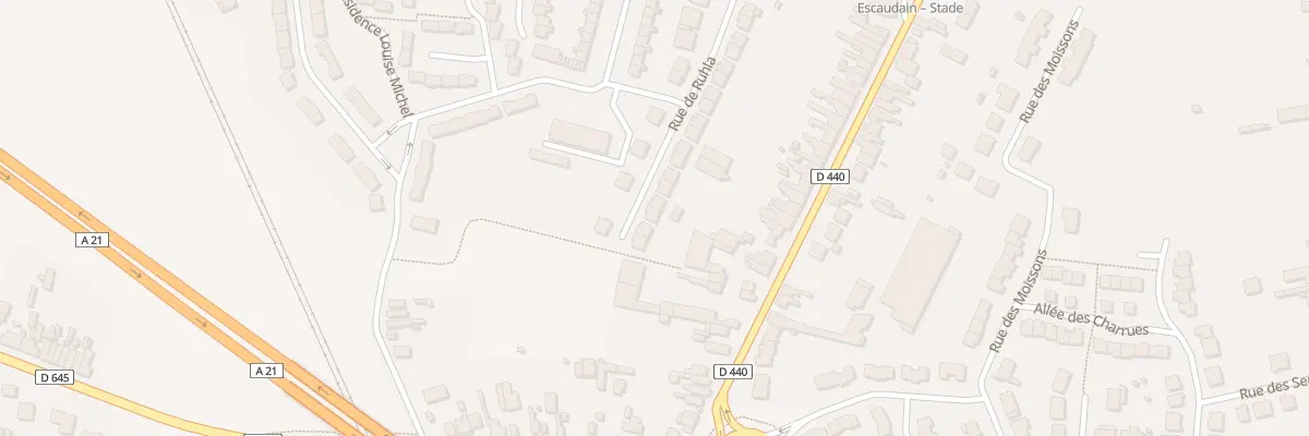 Plan du 31 Rue de Ruhla Ruhlaer Strasse à Escaudain