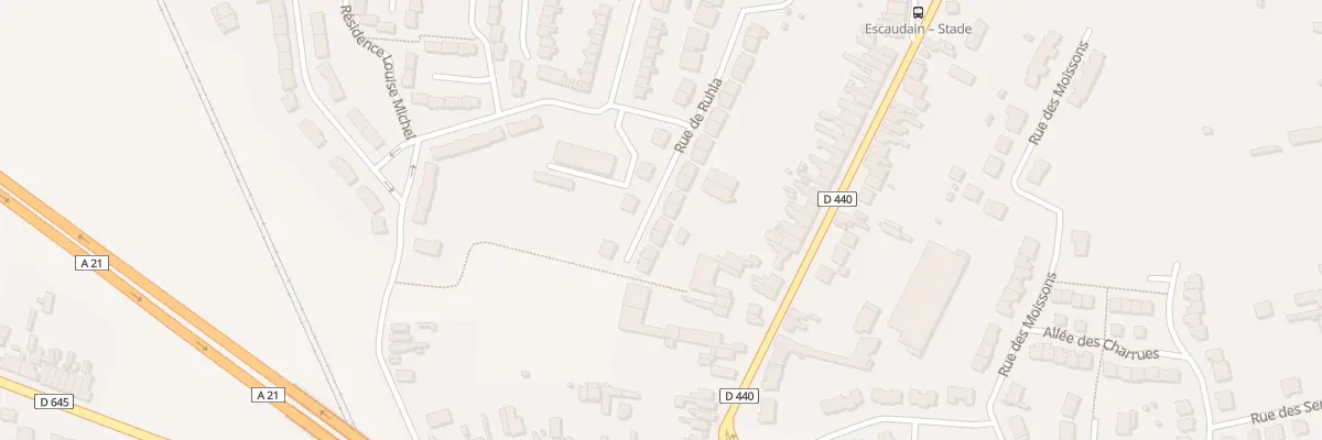 Plan du 29 Rue de Ruhla Ruhlaer Strasse à Escaudain