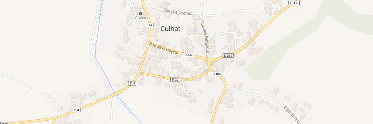 Plan du 6 Rue de la Liberté à Culhat