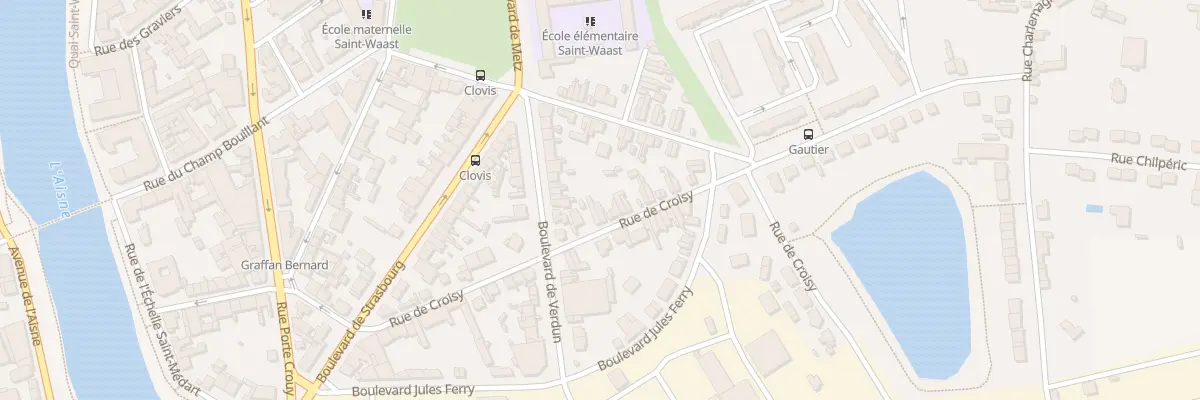 Plan du 11 Rue de Croisy à Soissons