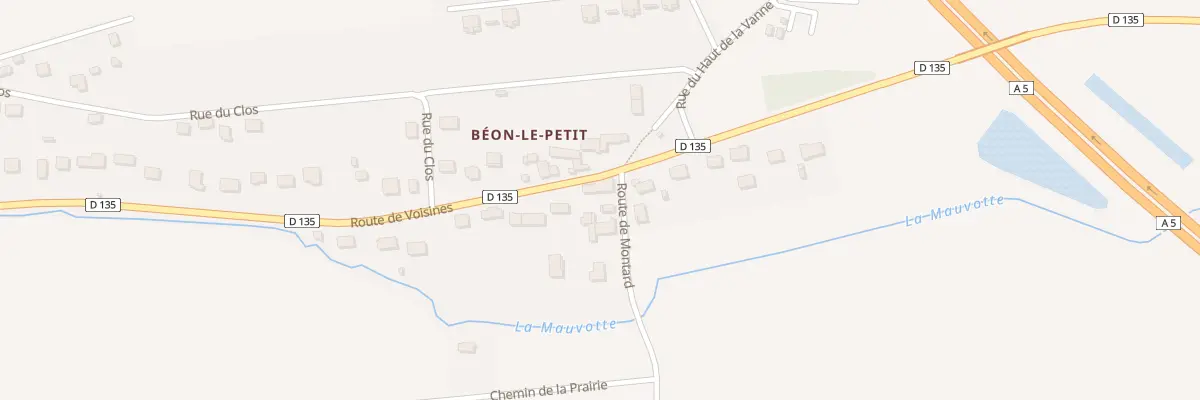 Plan du 2 Rte de Montard à Soucy