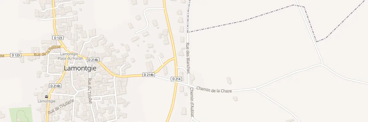 Plan du 3 Rue des Blanches à Lamontgie