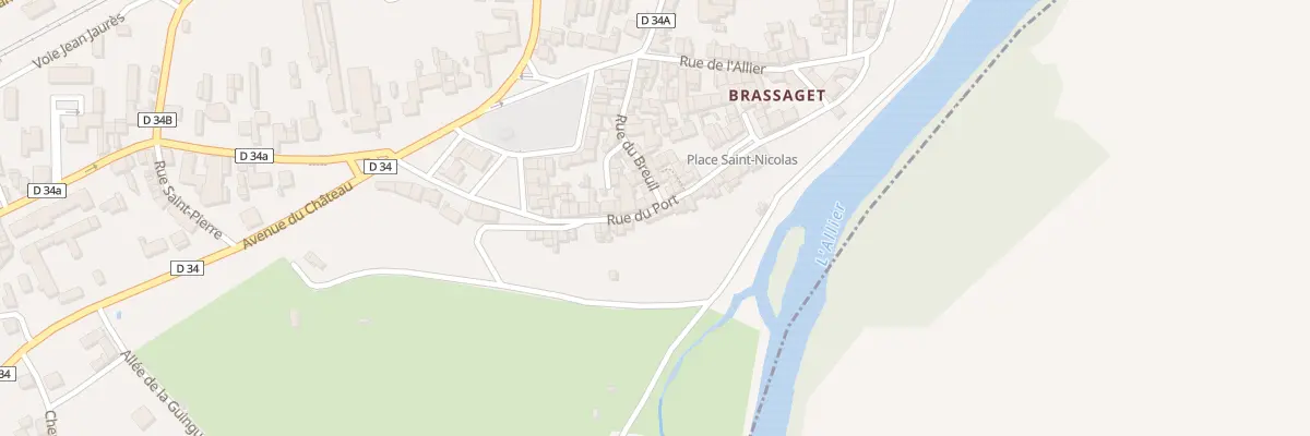 Plan du 28 Rue du Port à Brassac-les-Mines