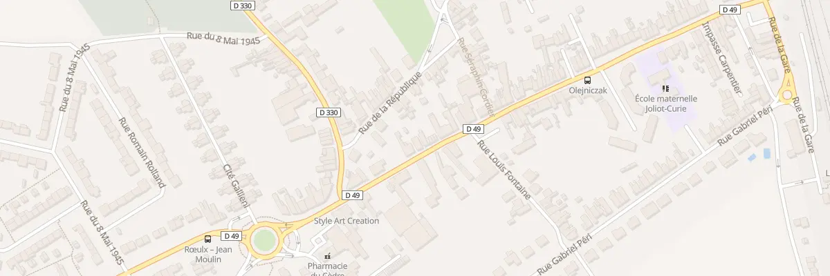 Plan du 122 Rue Jean Jaurès à Rœulx