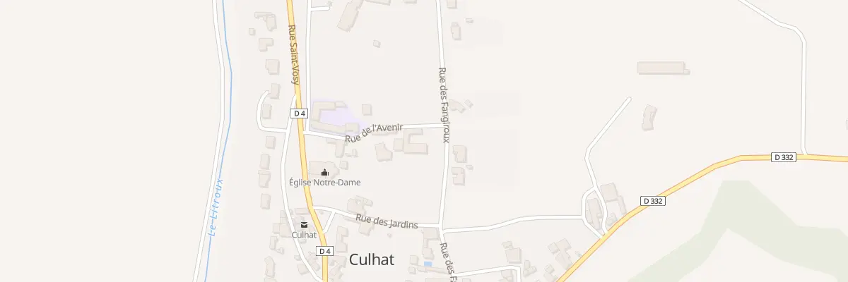 Plan du 7 Rue des Fangiroux à Culhat