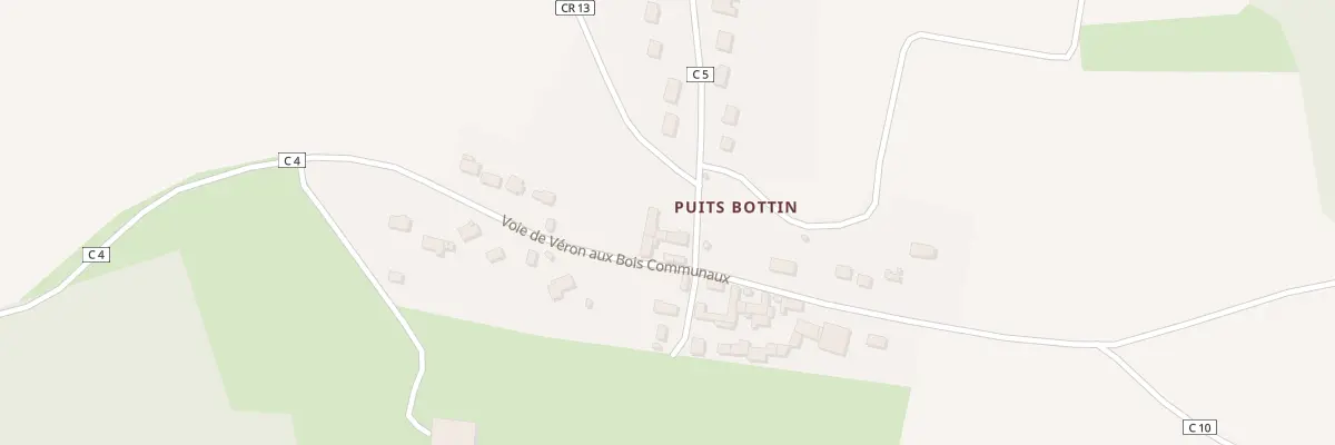 Plan du 13 Ham du Puits Bottin à Véron