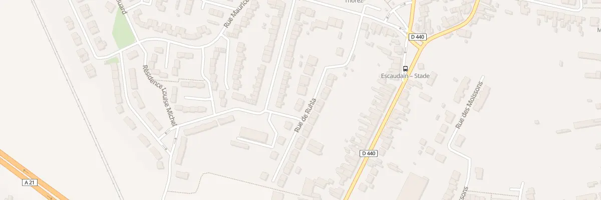 Plan du 12 Rue de Ruhla Ruhlaer Strasse à Escaudain