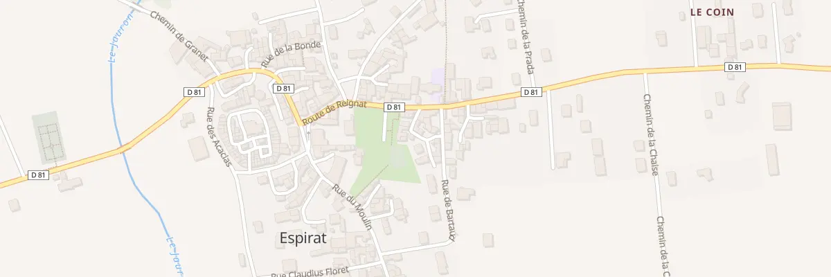 Plan du 8 Rue du Puits à Espirat