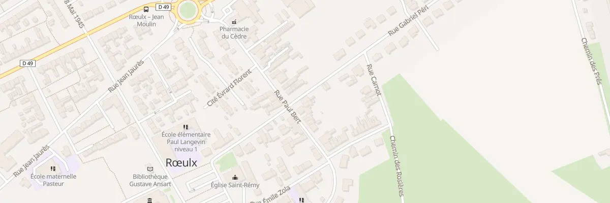 Plan du 16 Rue Paul Bert à Rœulx