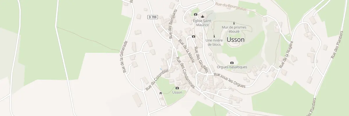 Plan du 2 Rue des Condamines à Usson