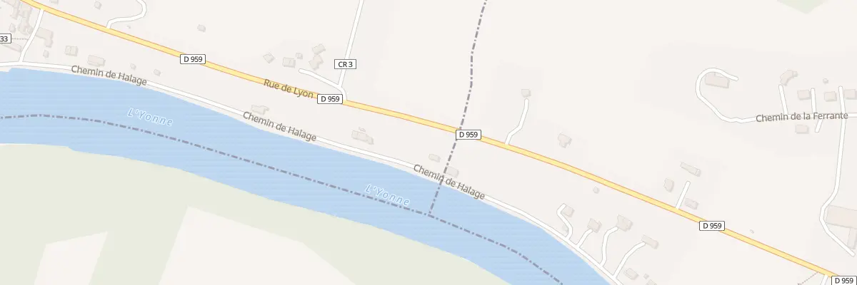 Plan du 8 Chem Halage à Villecien
