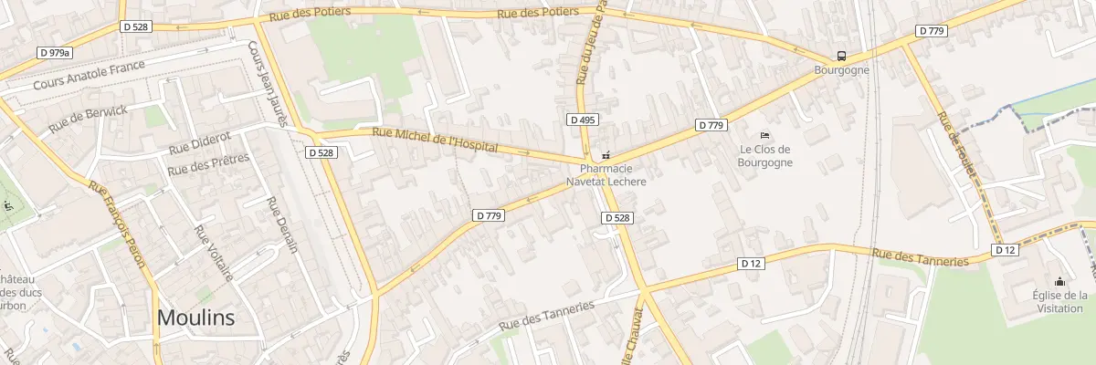 Plan du 38 Rue de Bourgogne à Moulins