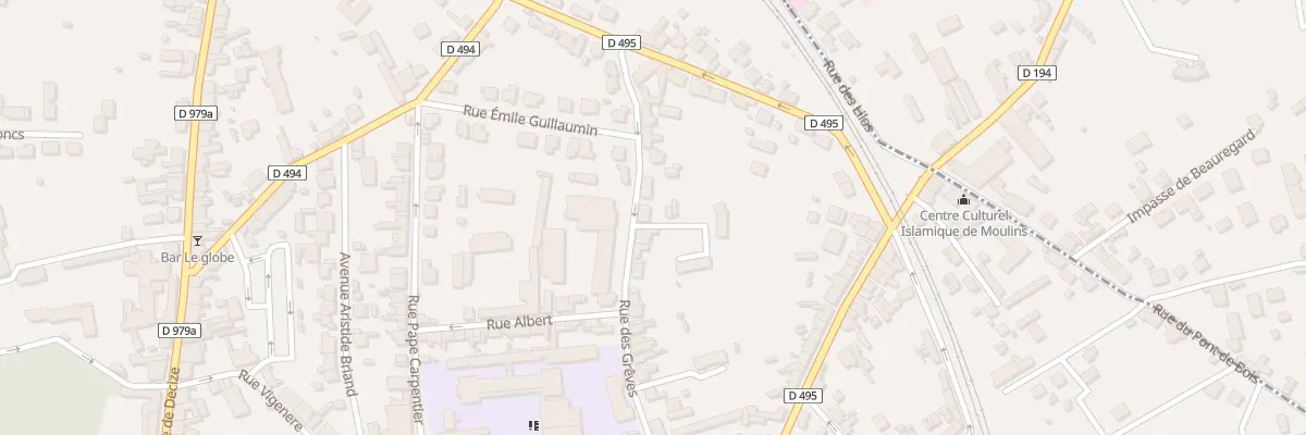 Plan du 52 Rue des Greves à Moulins