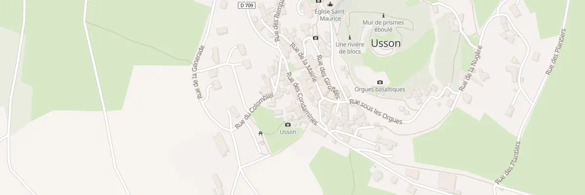 Plan du 6 Rue des Condamines à Usson