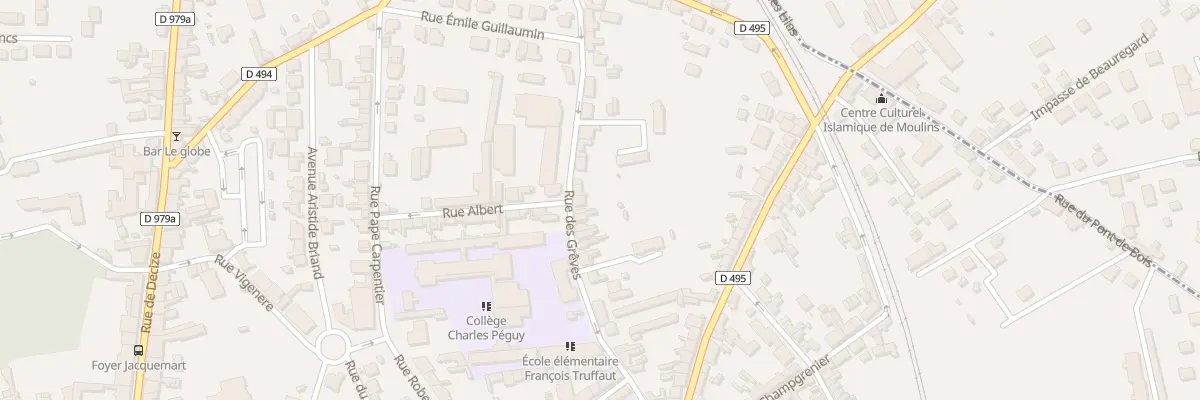 Plan du 38 Rue des Greves à Moulins
