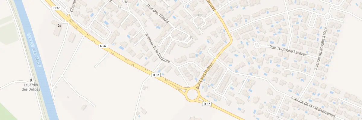 Plan du 2 Rue de la Fauvette à Portiragnes