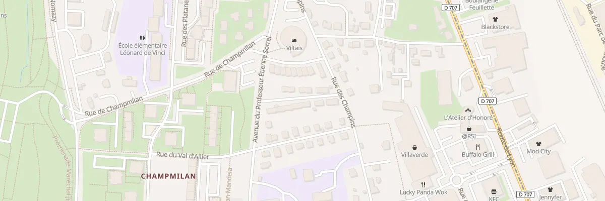 Plan du 13 Rue Jacques Prévert à Moulins