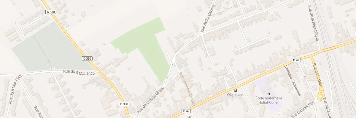 Plan du 13 Rue de la République à Rœulx