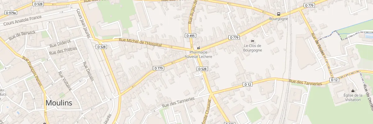 Plan du 43 Rue de Bourgogne à Moulins