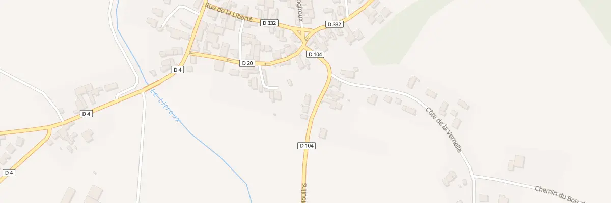 Plan du 6 Rte des Moulins à Culhat