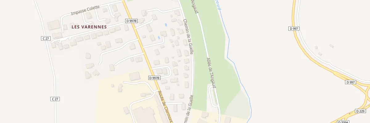 Plan du 40 Che de la Guelle à Billom