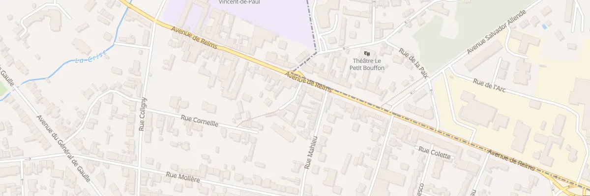 Plan du 64 Av de Reims à Soissons