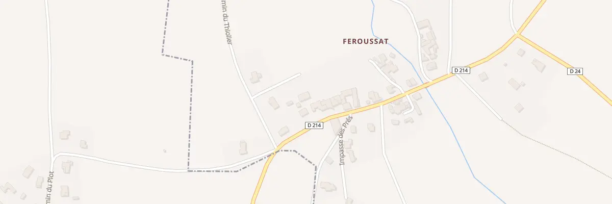 Plan du 20 Rue des Platanes Feroussat à Bansat