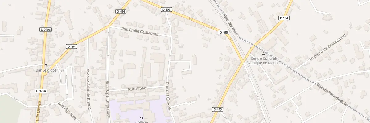 Plan du 50 Rue des Greves à Moulins