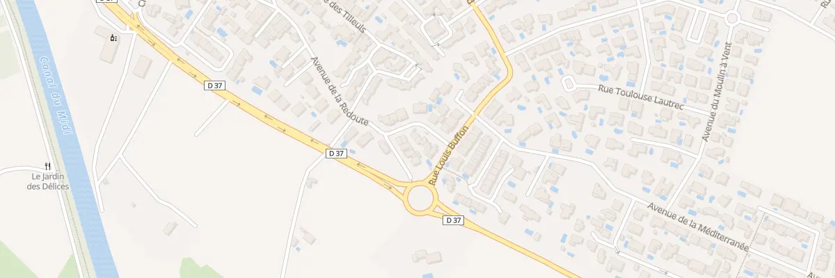 Plan du 1B Rue de la Fauvette à Portiragnes