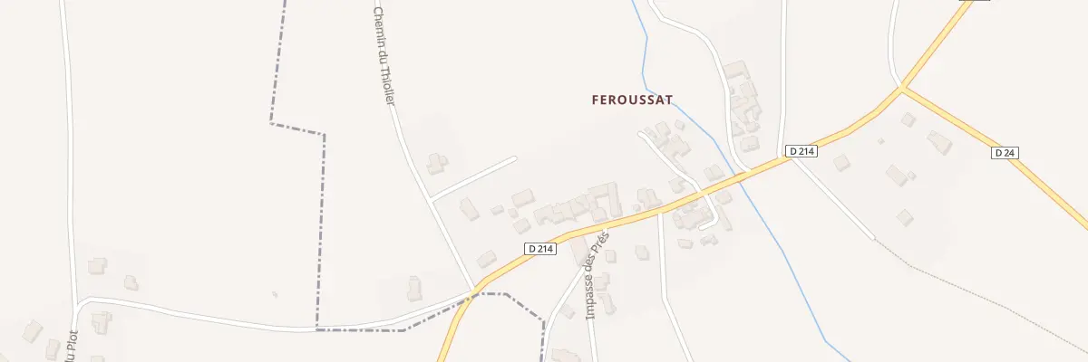 Plan du 5070 Feroussat à Bansat