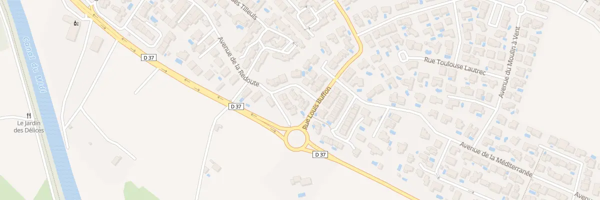 Plan du 3 Rue de la Fauvette à Portiragnes