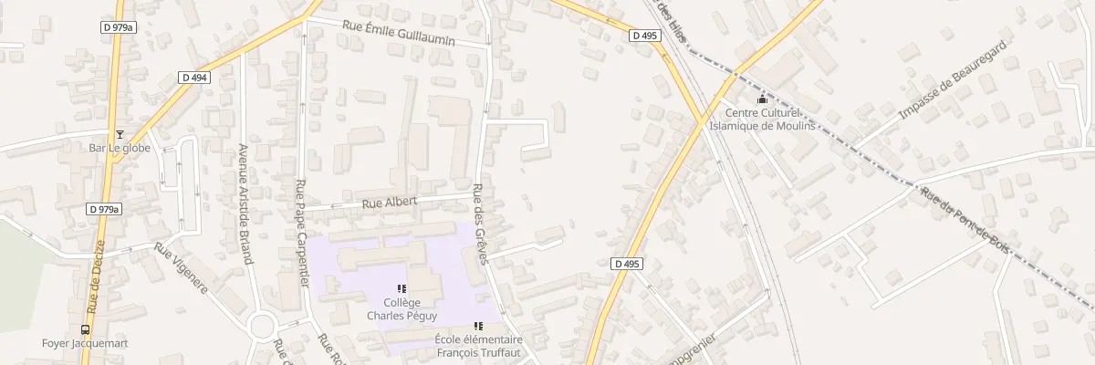 Plan du 95 Rue du Jeu de Paume à Moulins