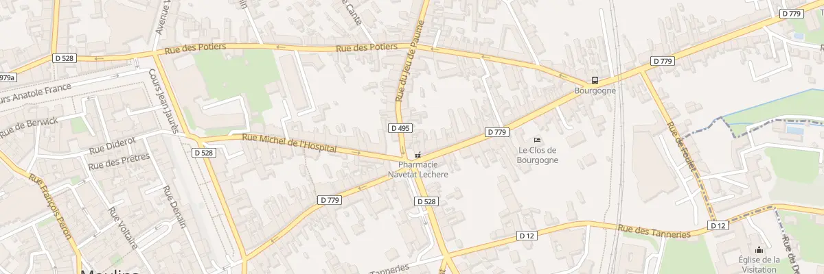 Plan du 4 Rue du Jeu de Paume à Moulins