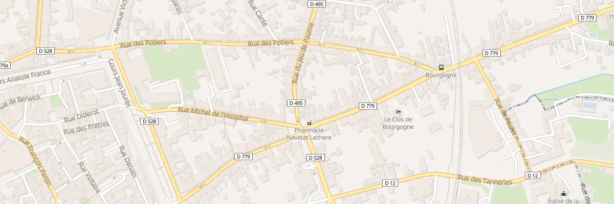 Plan du 6 Rue du Jeu de Paume à Moulins
