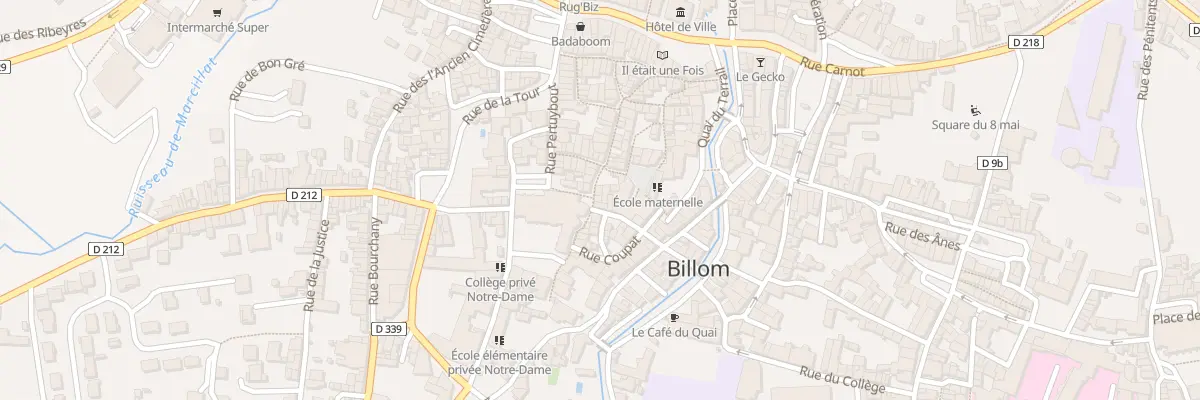 Plan du 17 Rue des Boucheries à Billom