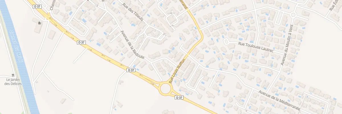 Plan du 8 Rue de la Fauvette à Portiragnes