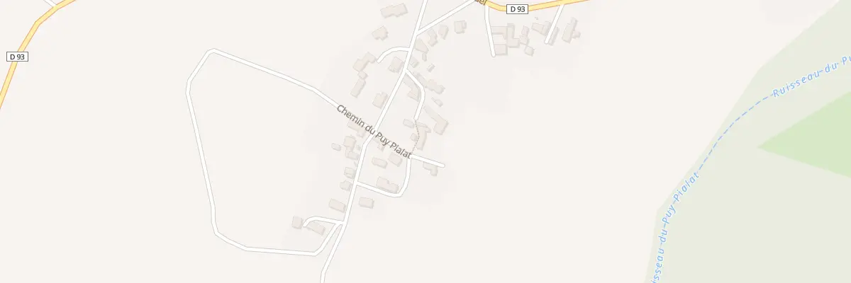 Plan du 3 Che du Puy Pialat Pioliers à Villeneuve-les-Cerfs