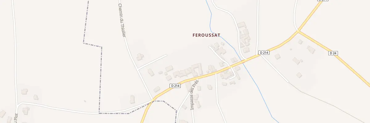 Plan du 16 Rue des Platanes Feroussat à Bansat